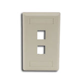 Hubbell IFP12 IFP Single Gang Wall Plate - 2 Ports